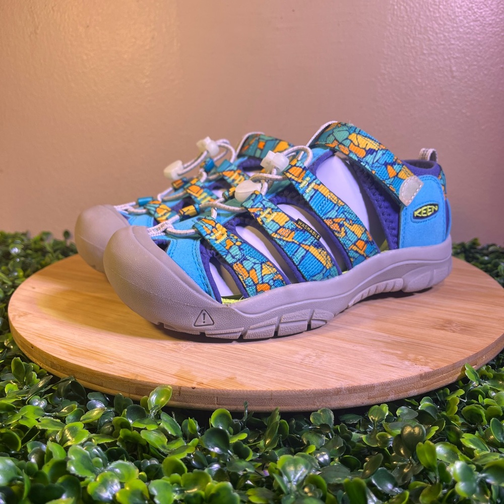 š„ NEW KEEN NEWPORT H2 ORANGE BLUE WATER SANDALS BIG KIDS SIZE 5 - Picture 2 of 9